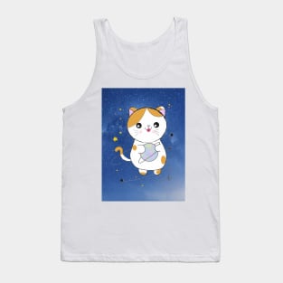 A cat in the stars Tank Top